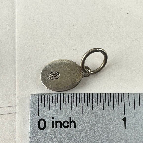 Waxing Poetic Sterling Silver 925 Charm Pendant Monogram Initial "P" - Picture 2 of 2